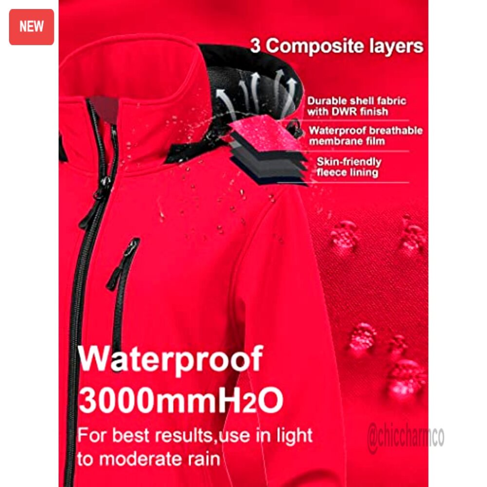 Women's Lightweight Waterproof Softshell Jacket F… - image 4